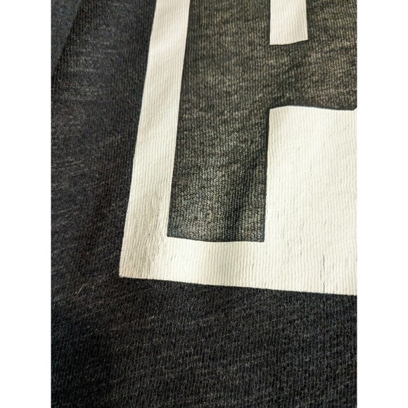 Victoria's Secret PINK Sweatshirt Women Medium Gray w Green Mesh Logo Graphic - Picture 4 of 9